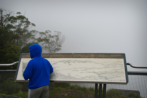 Guy looking for a view