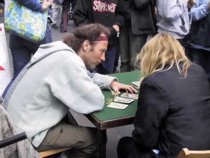 Fortune telling in the street