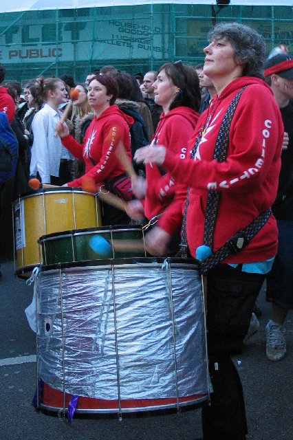 Drummers drumming