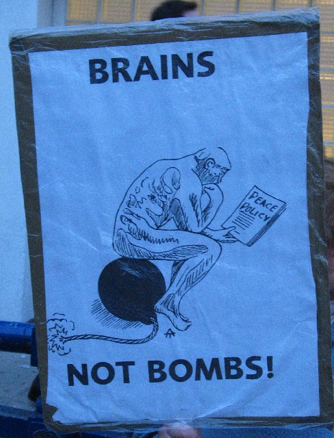 Brains not bombs