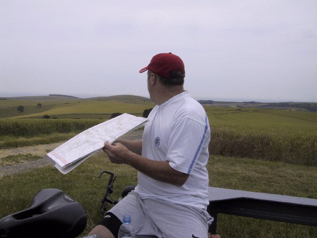 Jeremy consults the map