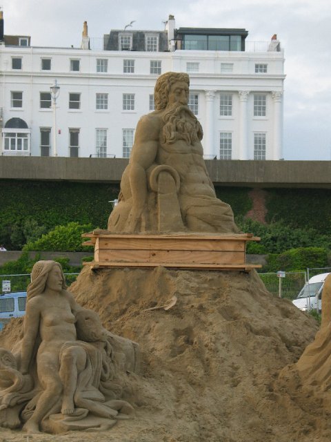 Roman Sand Sculpture In Progress I