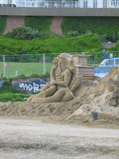 Roman Sand Sculpture In Progress III