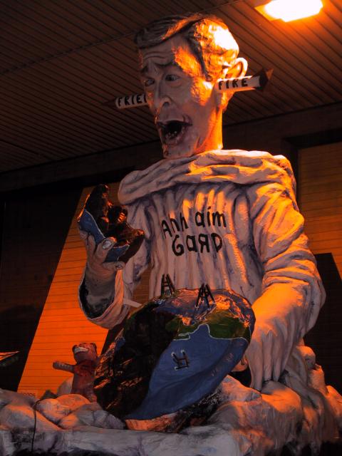 Effigy of George Bush