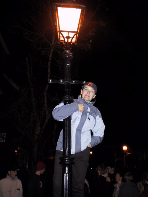 Jane up a lamp-post
