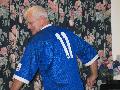 Roy shows off his Margate shirt