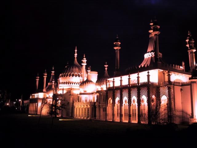 The front of the pavilion