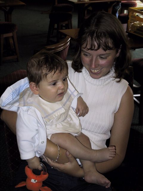 James and Sam (his GodMother)