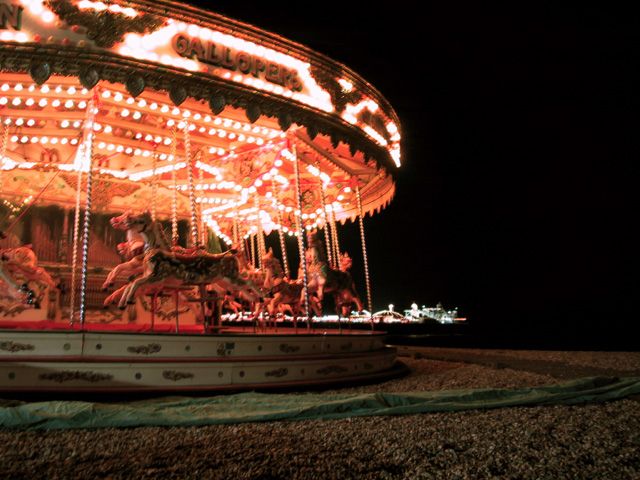 The right side of the carousel