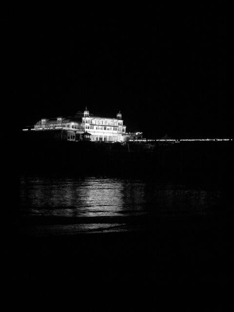 The West Pier (black and white)