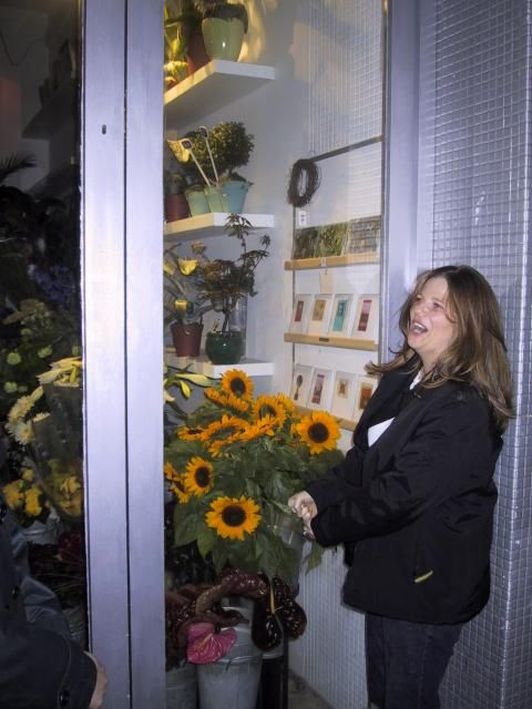 Susie and sunflowers